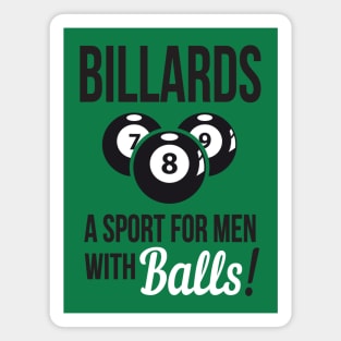 Billiards - a sport with balls Magnet